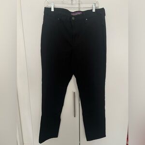Gloria Vanderbilt Dark Black Skinny Jeans Sz 16